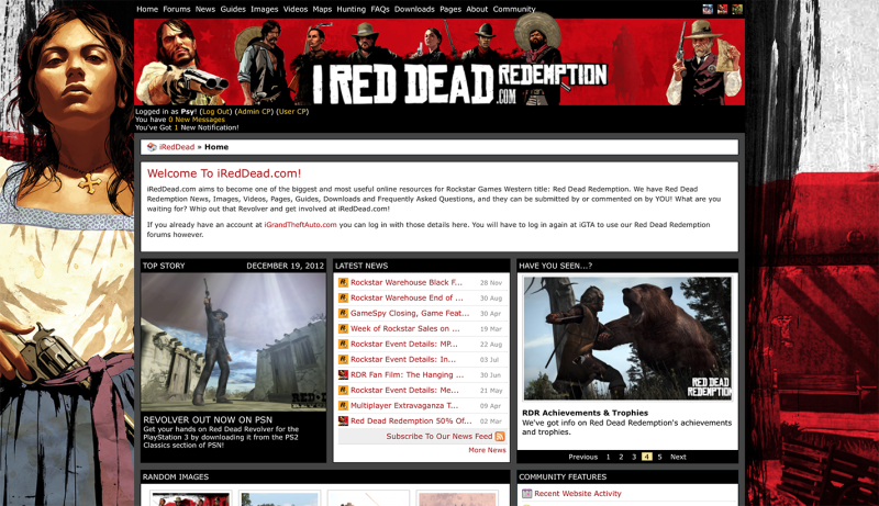 iRedDead.com: Home Page
